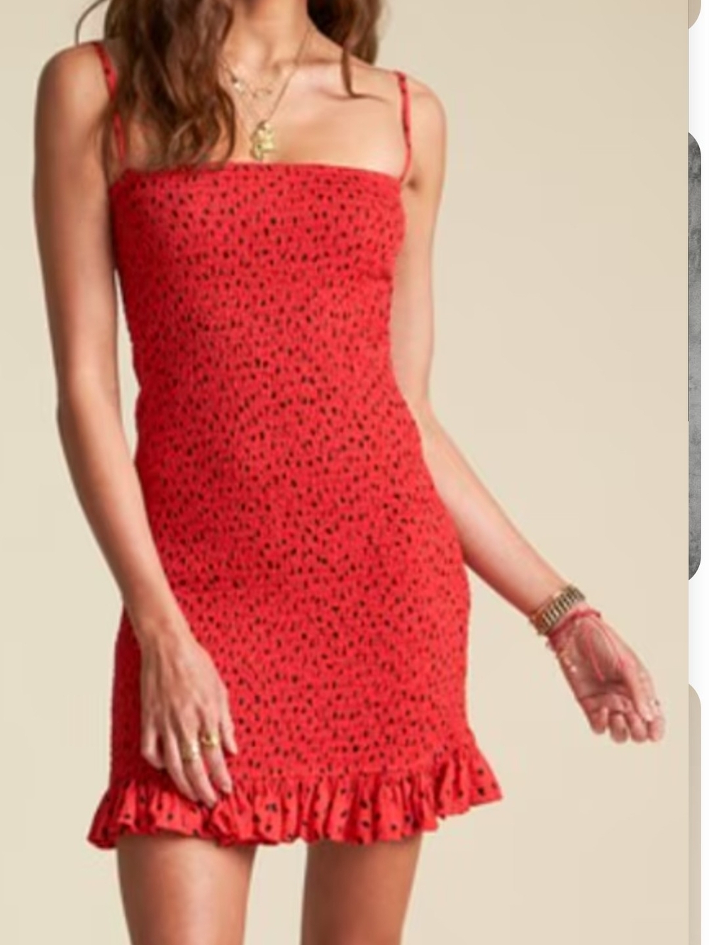 Red Mini Dress. Sincerely Jules -Billabong
